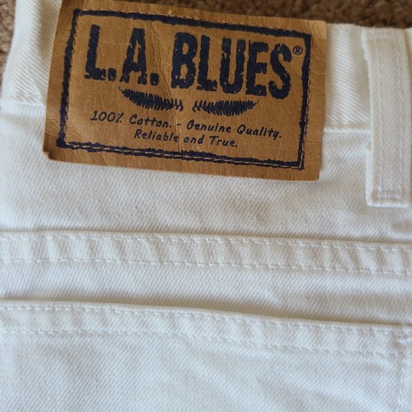 Vintage L.A. Blues High Waist Skinny White Jeans - Picture 5 of 7